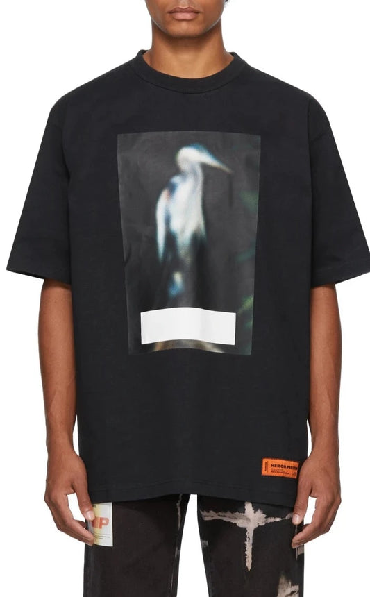 HERON PRESTON EMBELLISHED PRINT TEE