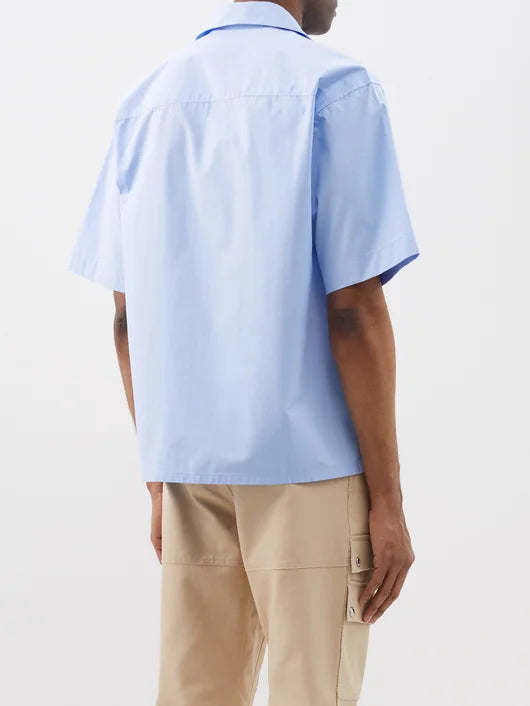 MARNI LOGO PRINT BOWLING SHIRT