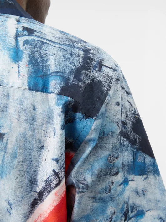 MARNI RAINBOW PRINT BOWLING SHIRT