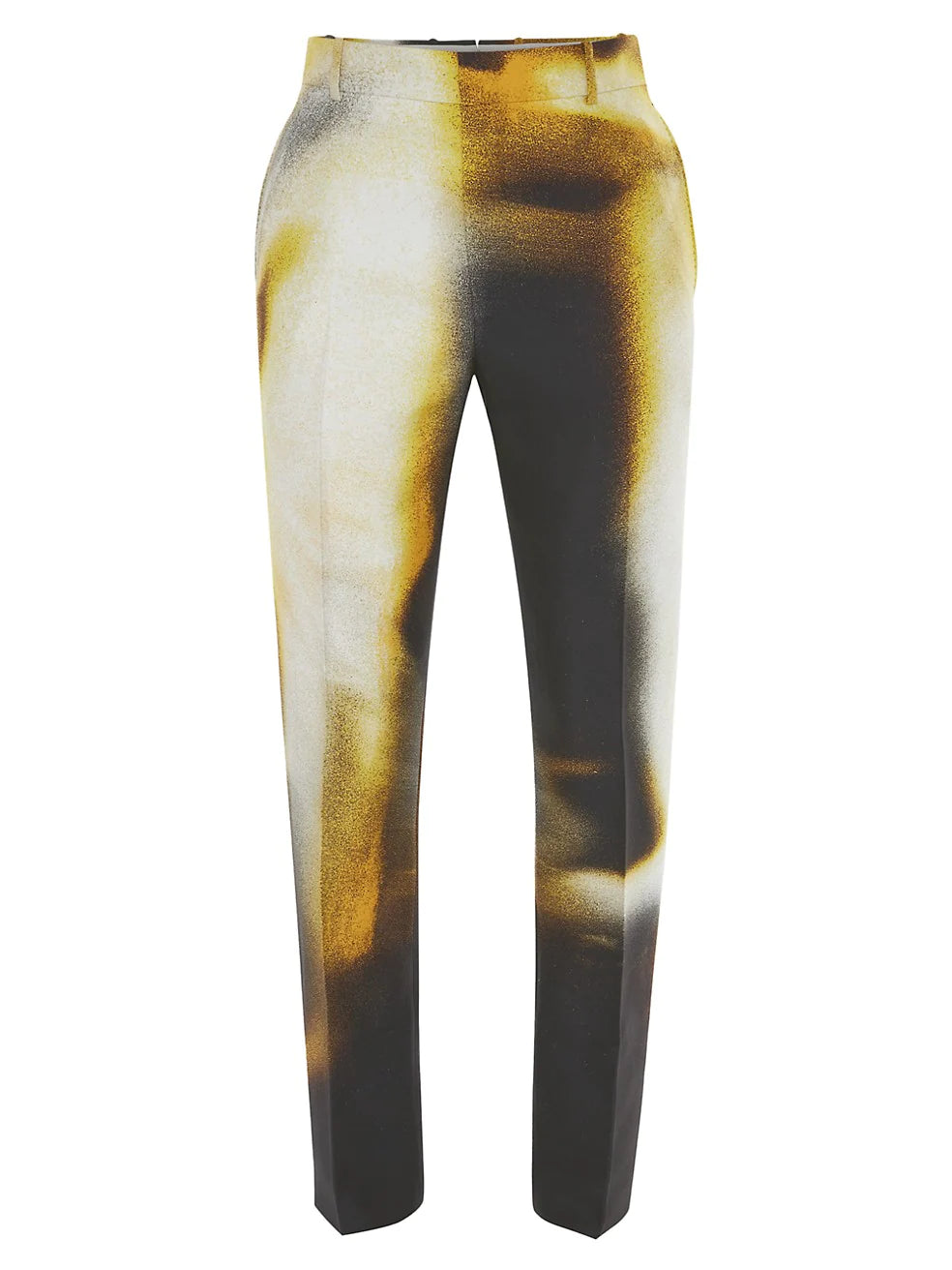 ALEXANDER MCQUEEN PAINTED FIGURE CIGARETTE TROUSERS