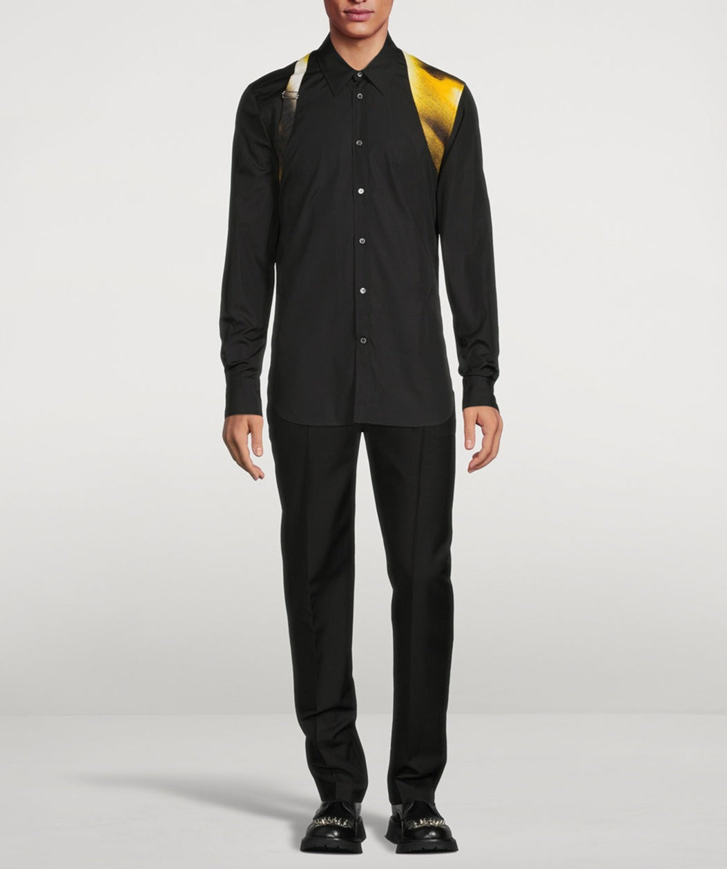 ALEXANDER MCQUEEN PAINTED FIGURE HARNESS SHIRT