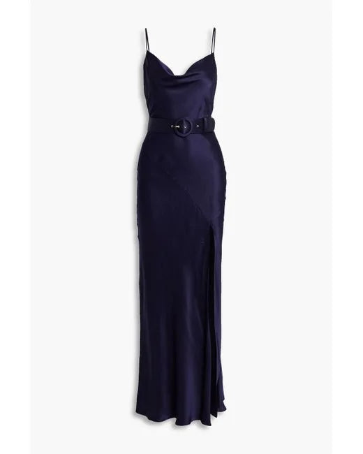 NICHOLAS BELTED SLIP DRESS
