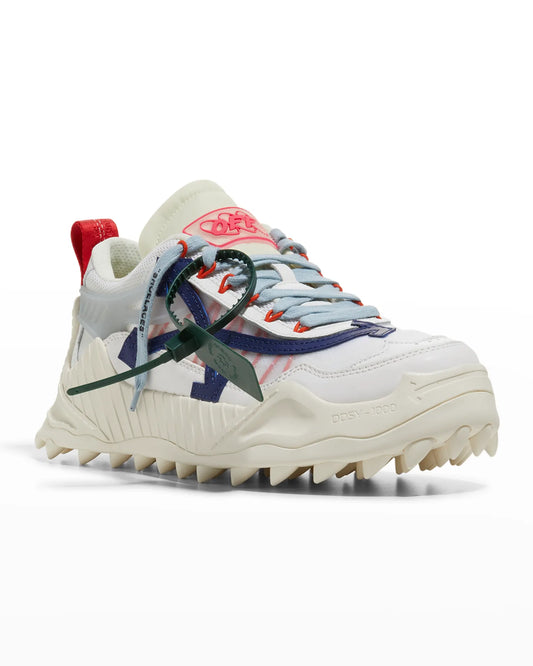 Men's Odsy-1000 Arrows Logo Mesh Sneakers in Off-White