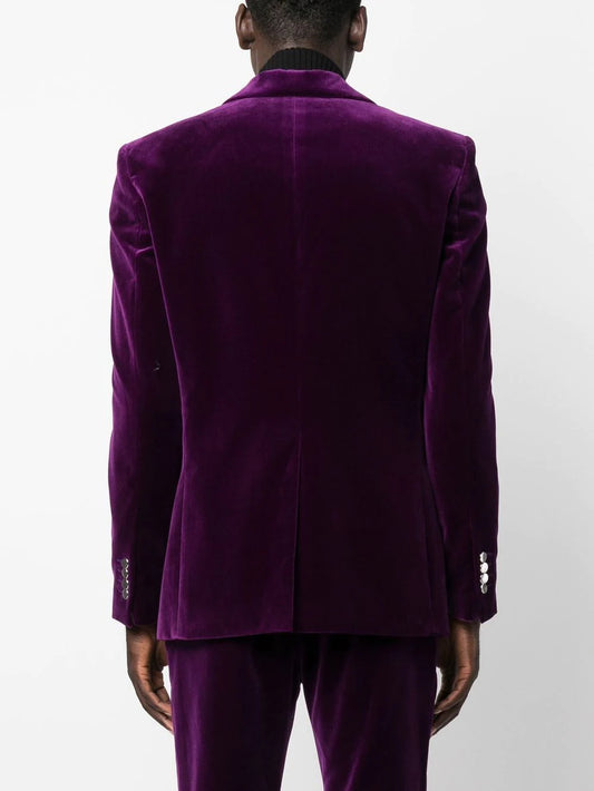 PALM ANGELS VELVET SUIT BLAZER