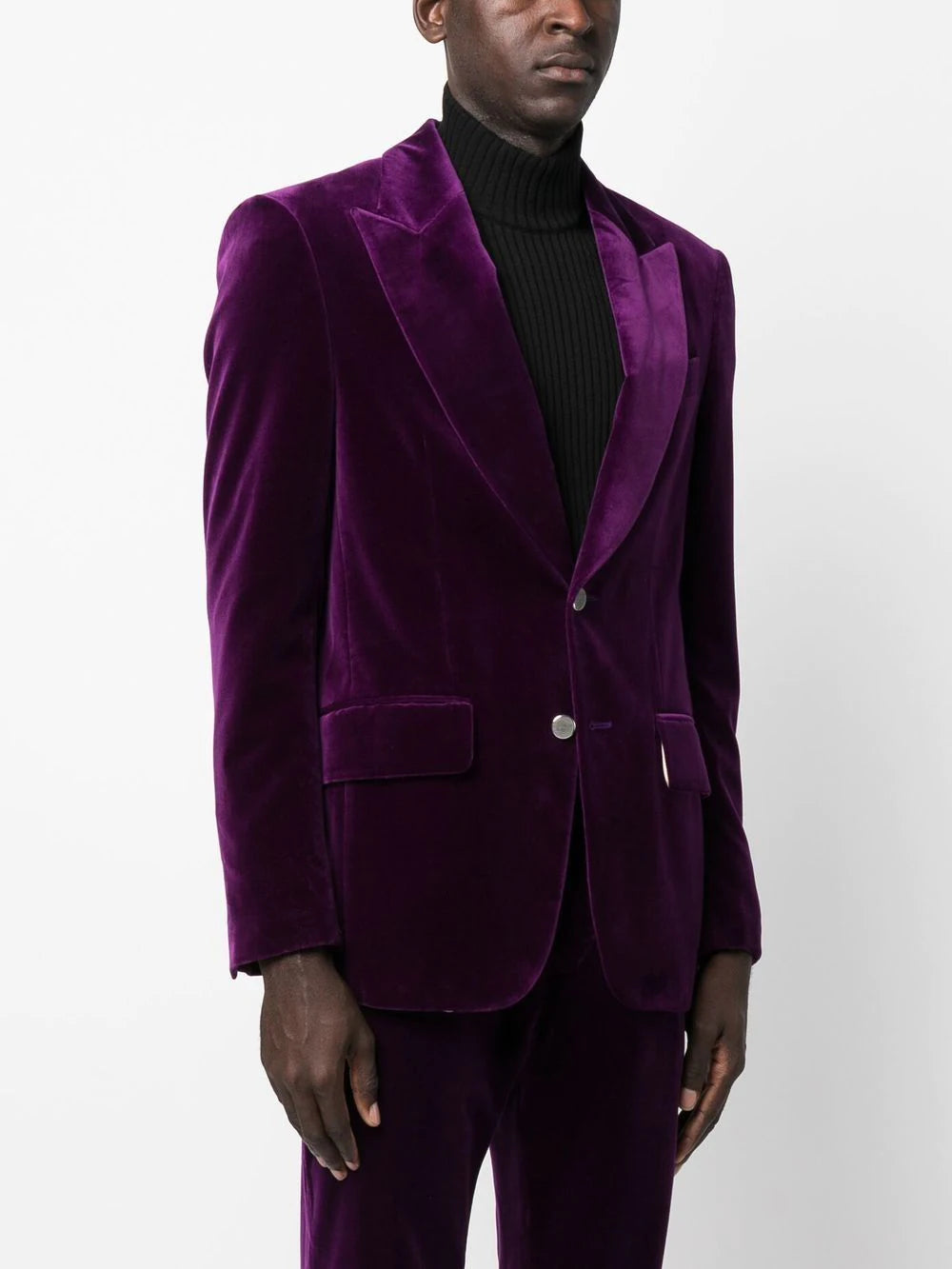 Purple velvet 2025 suit coat