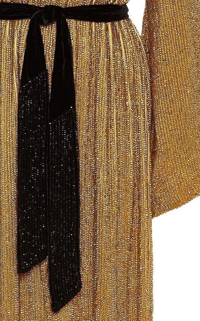 RETROFETE JANET GOLD SEQUIN DRESS