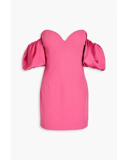 RONNY KOBO ANDREA OFF-THE-SHOULDER MINIDRESS