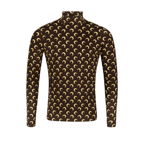 MARINE SERRE CRESCENT MOON LONG SLEEVE TEE