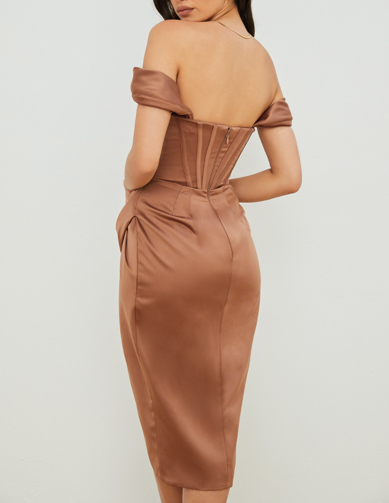 HOUSE OF CB LORETTA OFF THE SHOULDER DRESS
