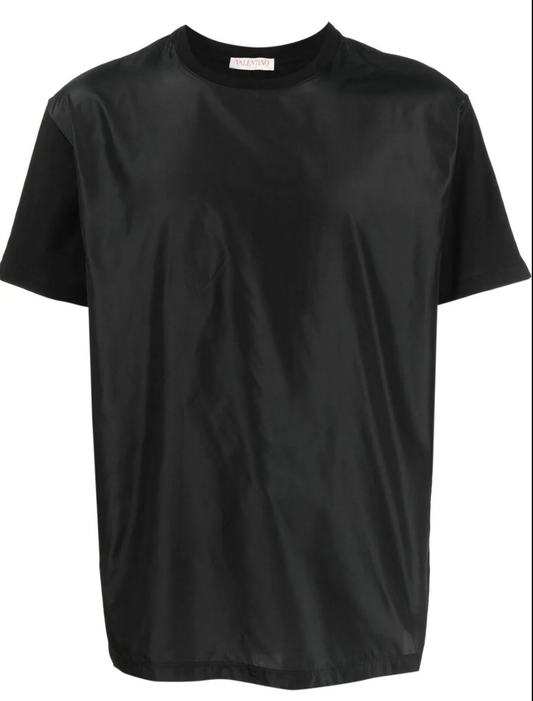 VALENTINO CONTRAST PANEL LOGO TEE
