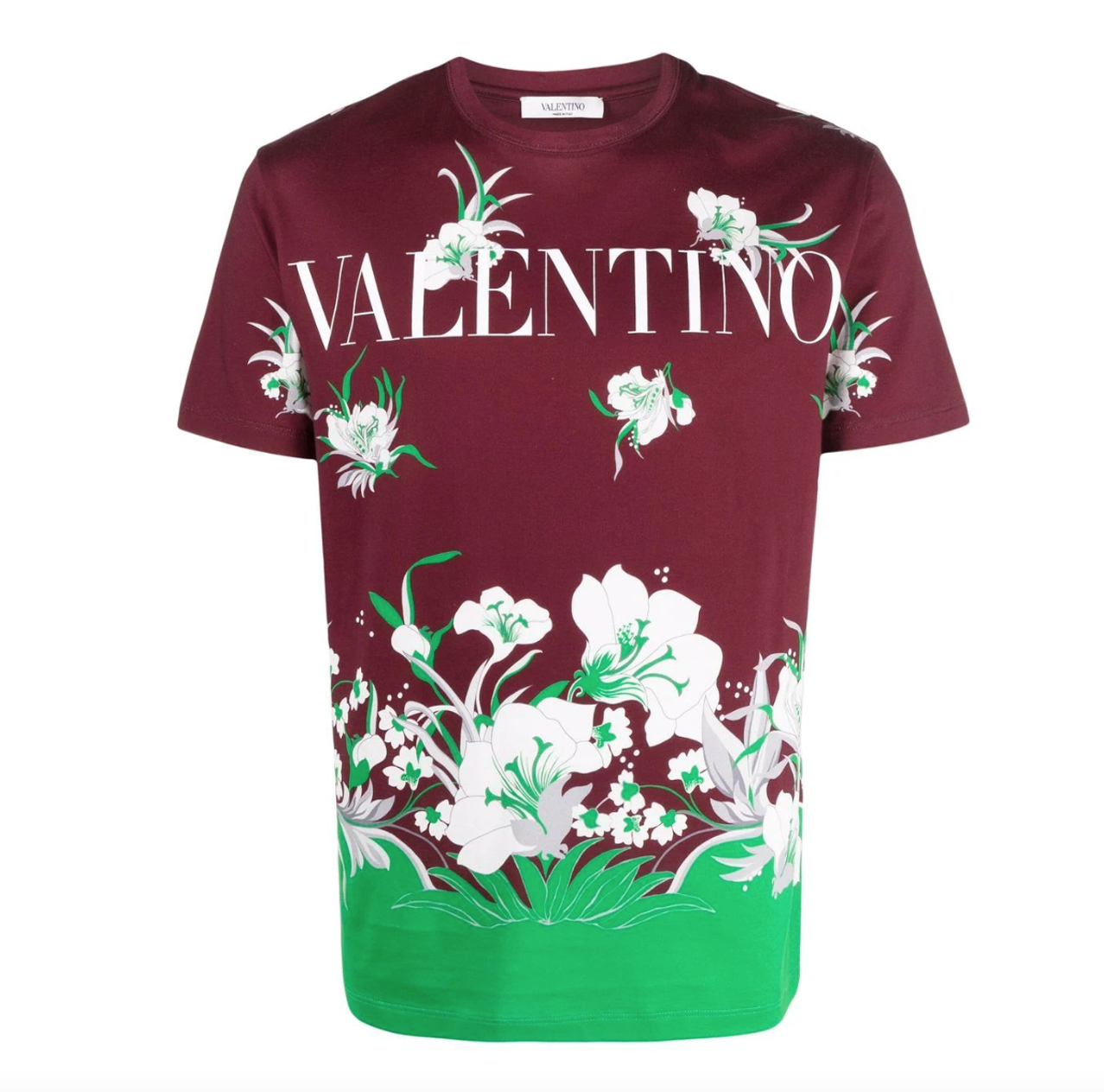 VALENTINO FLORAL PRINT LOGO TEE – TheLuxeLend VALENTINO FLORAL PRINT LOGO TEE – TheLuxeLend