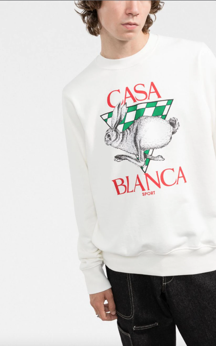 CASABLANCA LOGO PRINT SWEATSHIRT