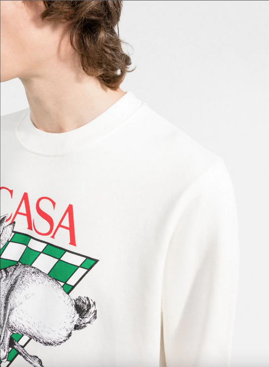 CASABLANCA LOGO PRINT SWEATSHIRT