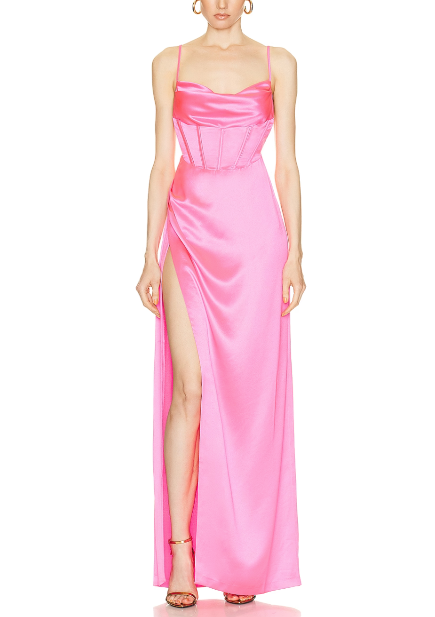strapless open back dress RETROFETE ROSA DRESS