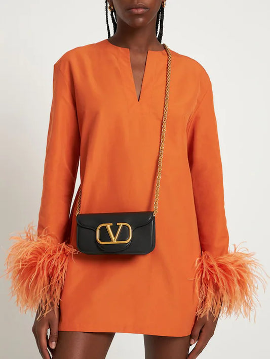 VALENTINO LOCÒ SMALL SHOULDER BAG IN CALFSKIN