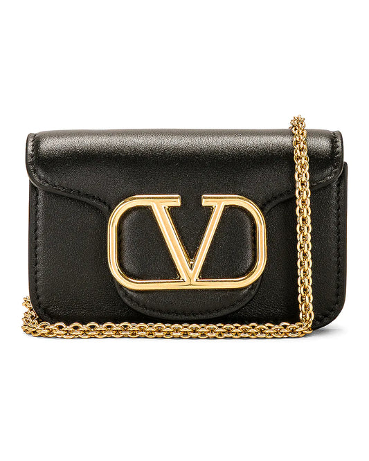 VALENTINO LOCÒ MICRO SHOULDER BAG IN CALFSKIN
