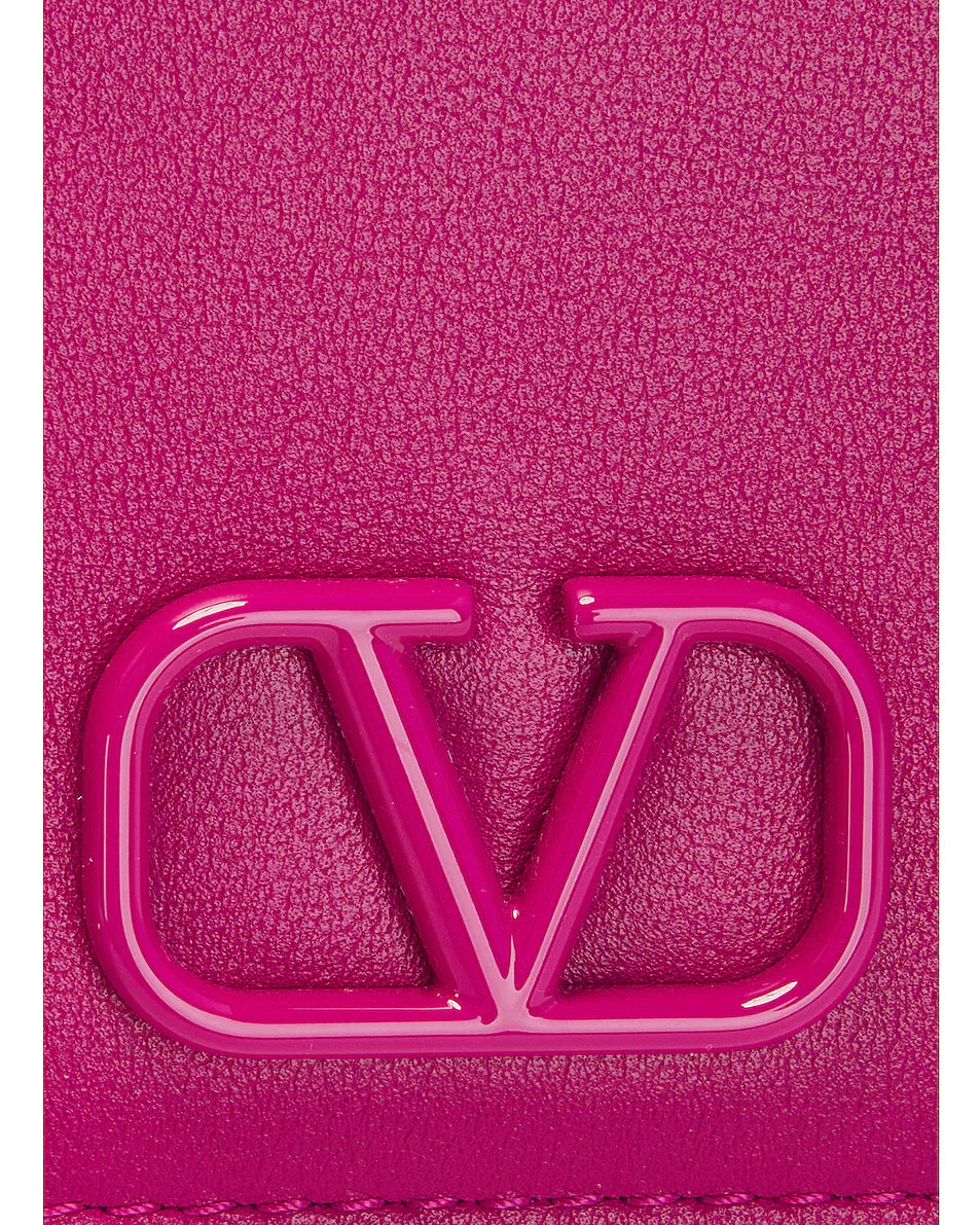 VALENTINO GARAVANI V LOGO SIGNATURE WALLET ON CHAIN