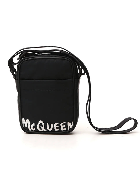 ALEXANDER MCQUEEN LOGO PRINT MESSENGER BAG