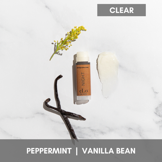 eLo PEPPERMINT + VANILLA BEAN WAX-FREE LIP BALM