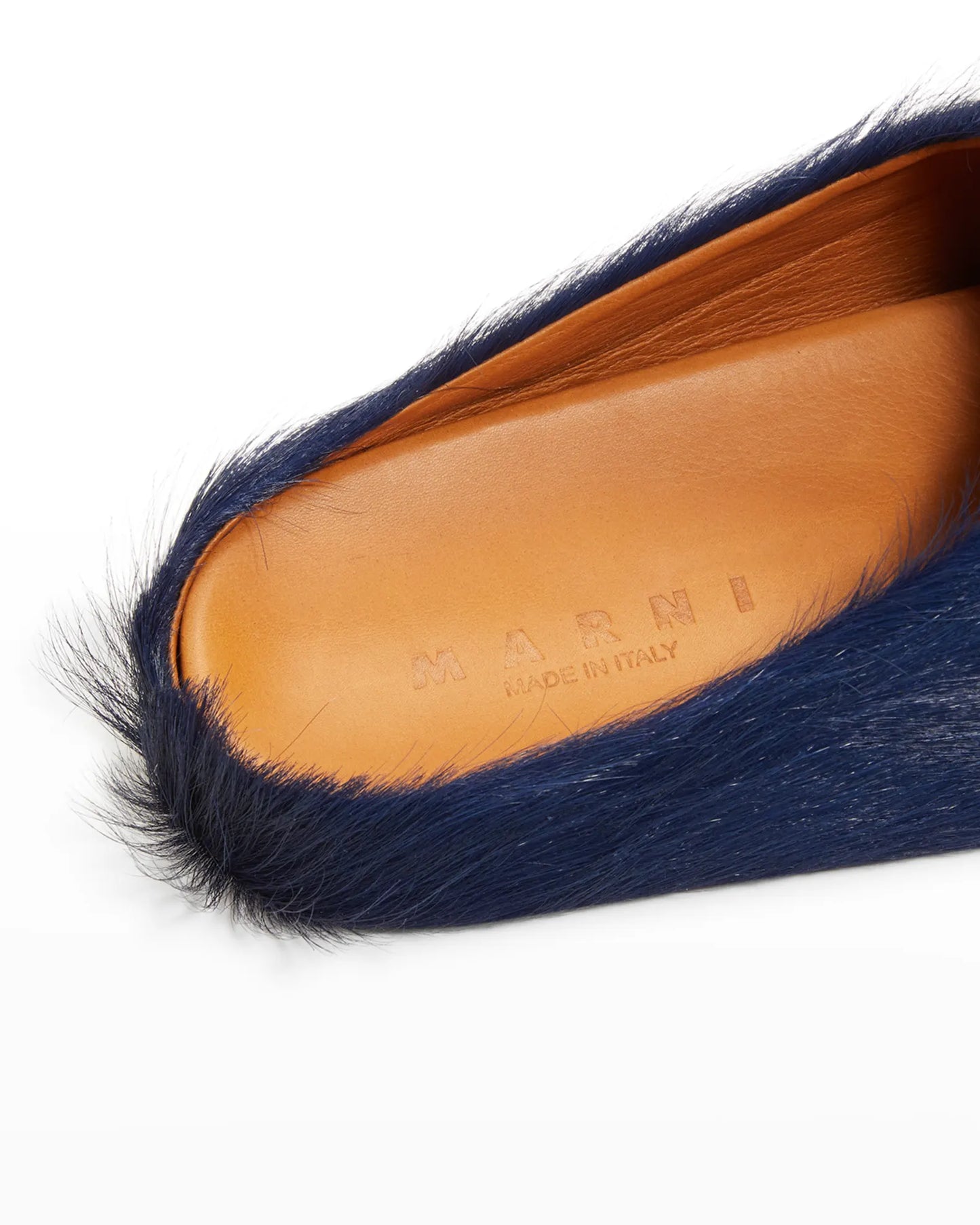 MARNI FUSSBETT CALF HAIR SABOT MULES