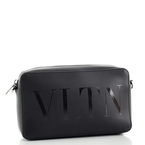 Vltn small leather crossbody bag - Valentino Garavani - Men