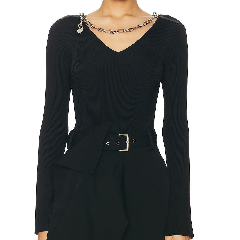 ACNE STUDIOS KOURTNEY V-NECK SWEATER