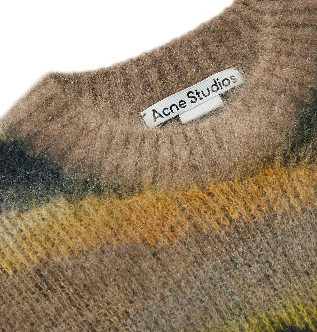 ACNE STUDIOS BRUSHED JACQUARD KNIT SWEATER