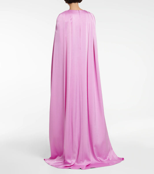 ALEX PERRY HUDSON SATIN CREPE GOWN