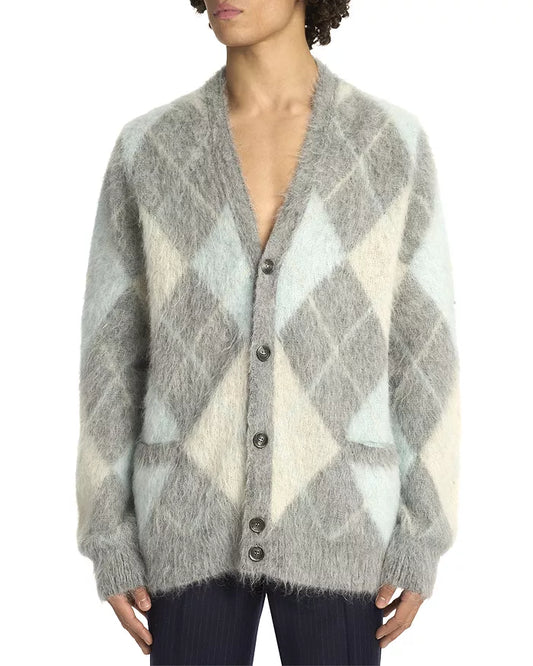 AMI BRUSHED CARDIGAN