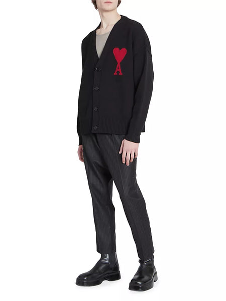 AMI PARIS EMBROIDERED CARDIGAN – TheLuxeLend