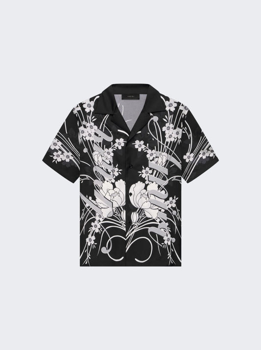 AMIRI FLORAL PRINT BOWLING SHIRT