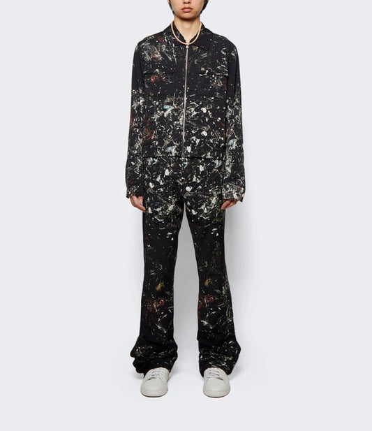 AMIRI PAINT SPLATTER BLOUSON BLACK