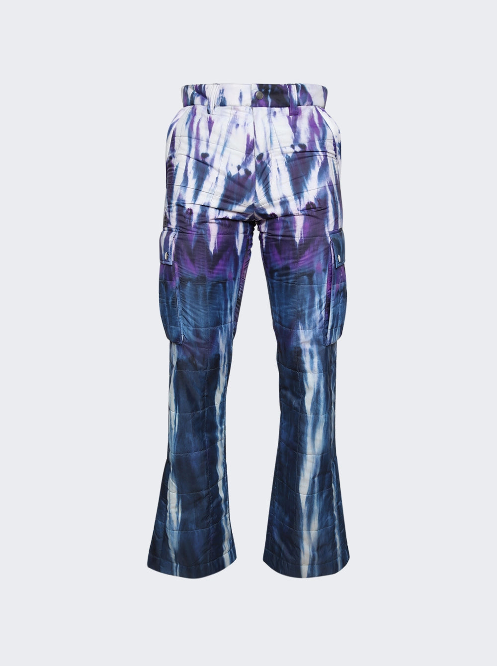 AMIRI FLARED QUILTED TIE DYE CARGO PANTS