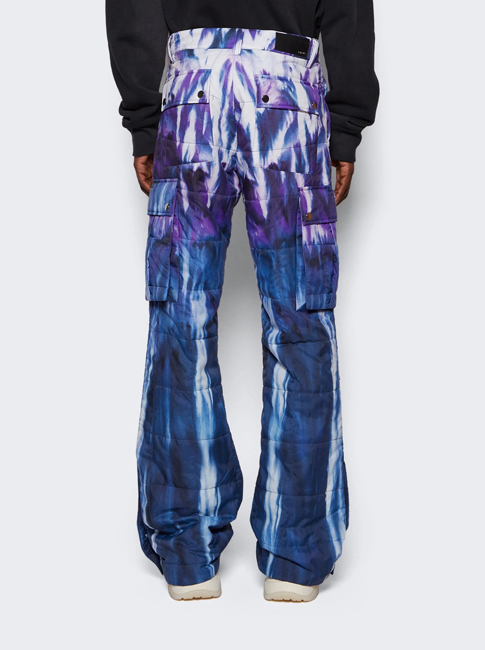 AMIRI FLARED QUILTED TIE DYE CARGO PANTS