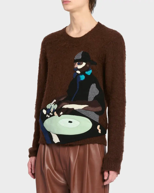 AMIRI TURN TABLE SWEATER