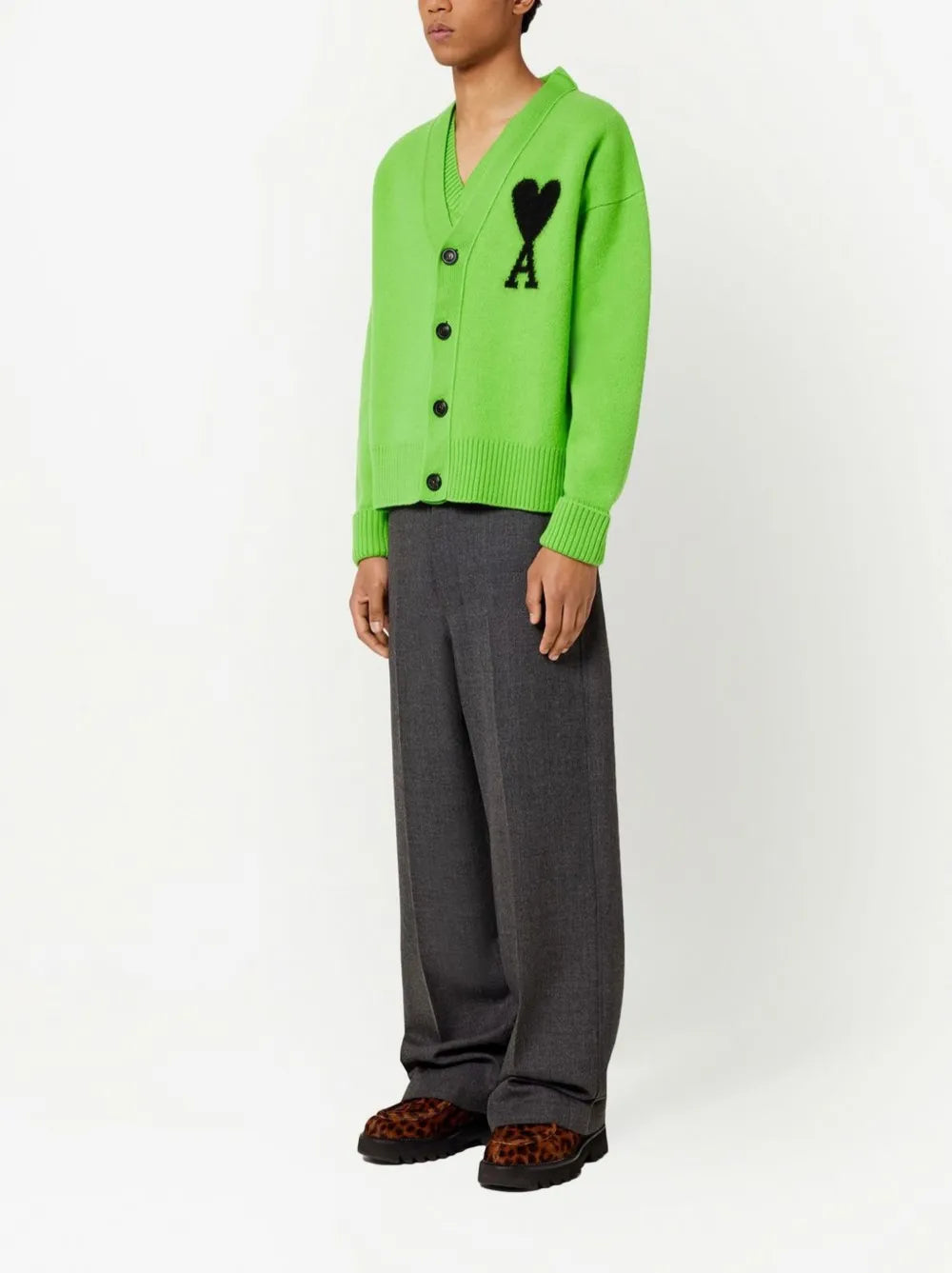 AMI PARIS WOOL CARDIGAN