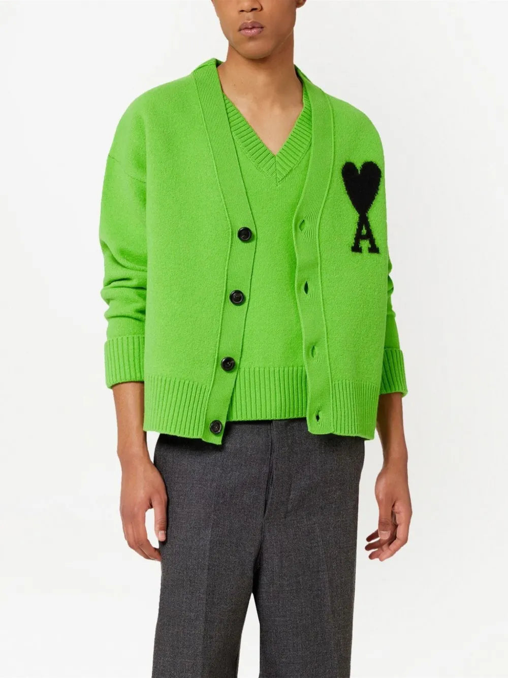 AMI PARIS WOOL CARDIGAN