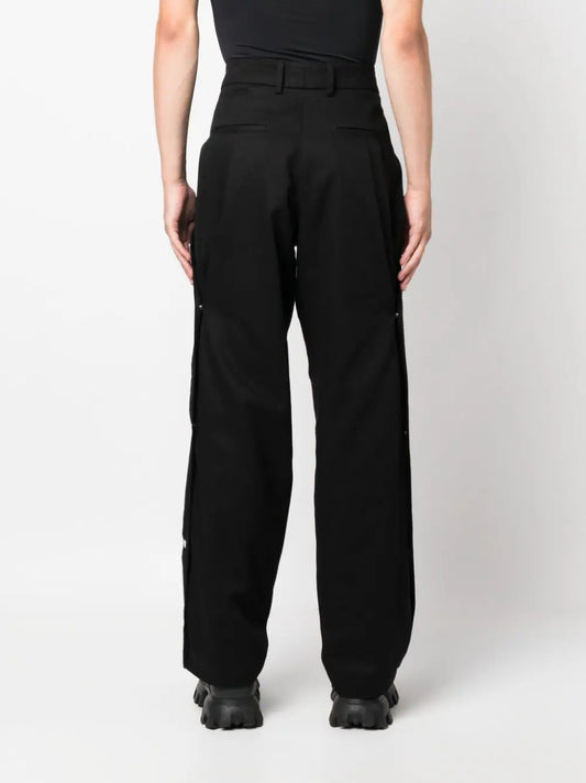 AMIRI SIDE PLEAT SNAP PANTS