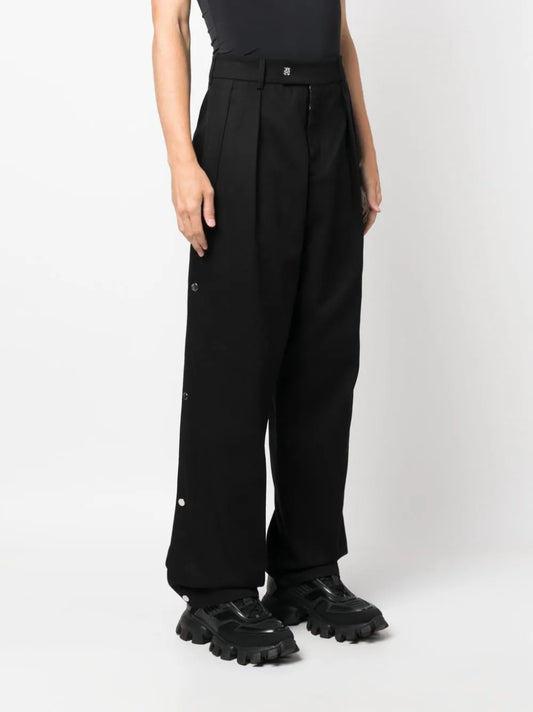 AMIRI SIDE PLEAT SNAP PANTS