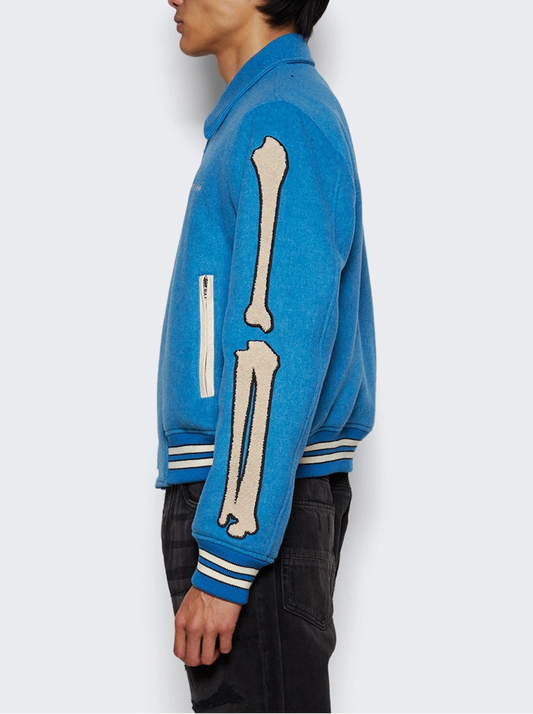 AMIRI WOOL STRIPED VARSITY JACKET