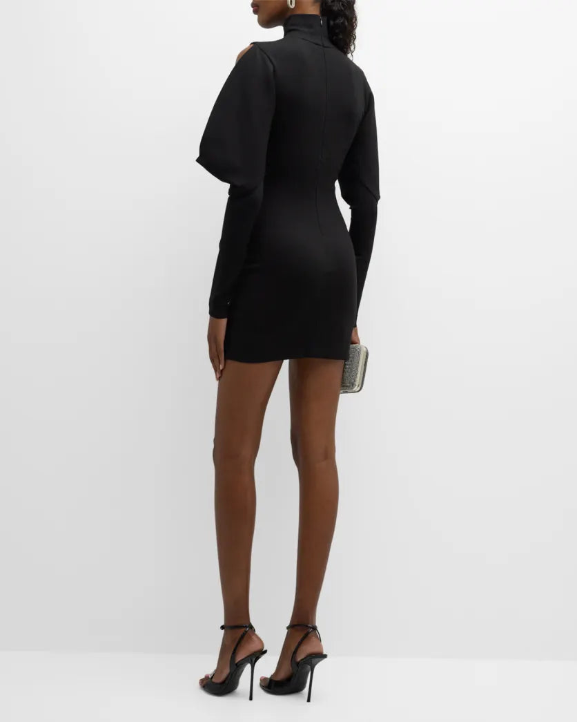 Cold shoulder 2025 embellished dress