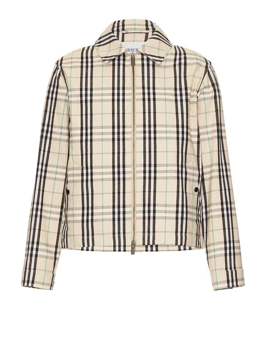 BURBERRY ZIP UP HARRINGTON JACKET
