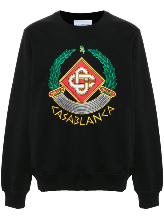 CASABLANCA CASA CRES-EMBROIDERED SWEATSHIRT