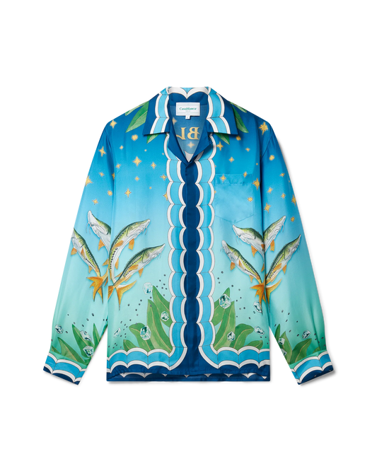 CASABLANCA CAVIAR CLUB SILK SHIRT