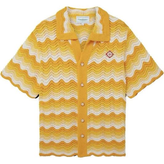 CASABLANCA KNIT WAVES SHIRT