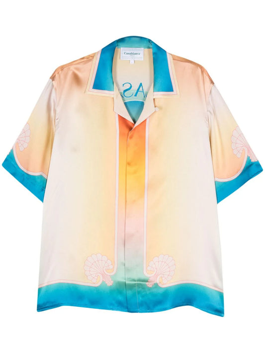 CASABLANCA L'ARCH COLORE SILK SHIRT