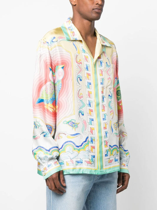 CASABLANCA SOUVENIR SILK SHIRT