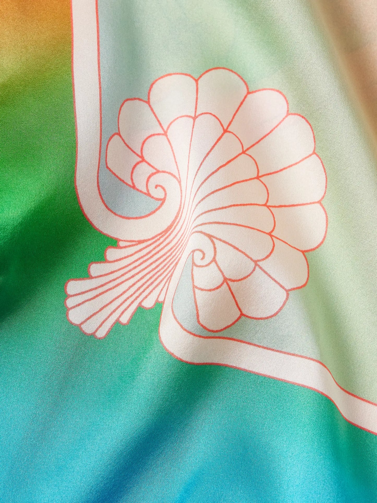 CASABLANCA LUCID DREAMS CONVERTIBLE COLLAR SILK SHIRT