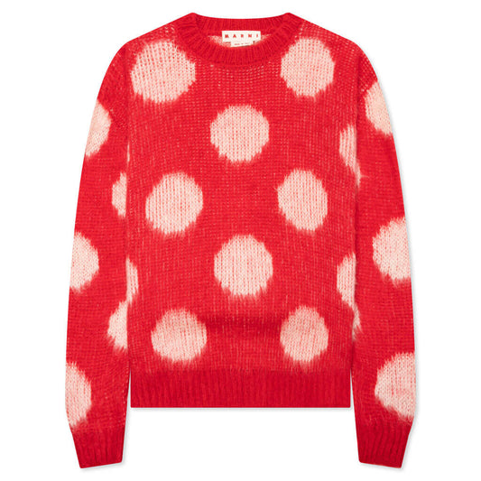 MARNI POLKA DOT MOHAIR BLEND SWEATER