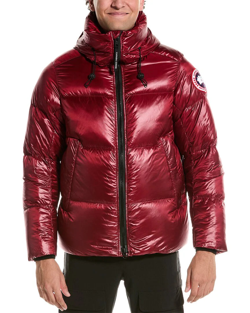 CANADA GOOSE RED CROFTON PUFFER COAT